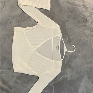 Long sleeve crop top